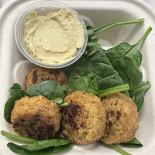 Falafel Bites with Hummus