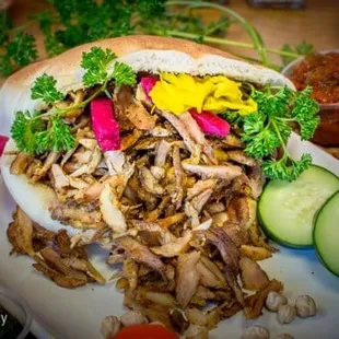 Shawarma in a pita
