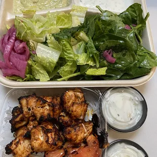 Chicken Kabob Plate