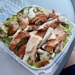 Chicken shawarma salad