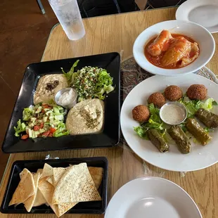 Mezza for 2 and Cabbage Rolls