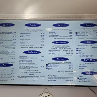 Entire Menu