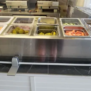 Fresh ingredients where the customer can see what they get.