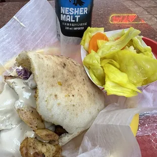 Young Chicken Pita Sandwich