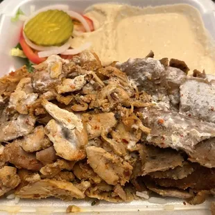 Chicken and Gyro plate
