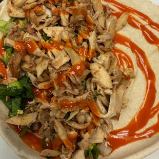 Buffalo chicken wrap