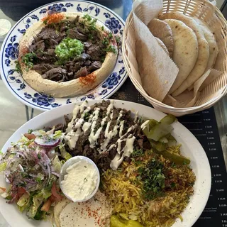 Hummus with Shawarma