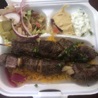 Lamb Kabob Platter