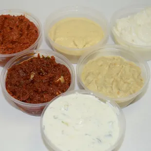 OUr Dips/Souces on the side