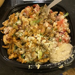 a close up of a bowl of food