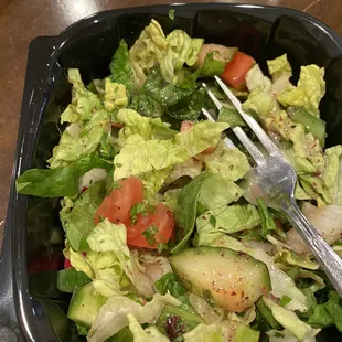 Fattoush salad. Not as good as we are used to but ok.