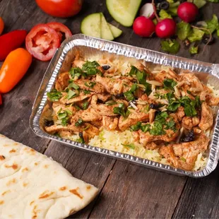 Chicken Shawarma Plate one of the best options!