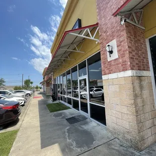 Outside