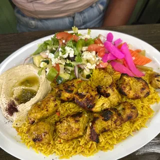 Chicken Kabob Plate