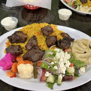 Lamb Kabob Plate