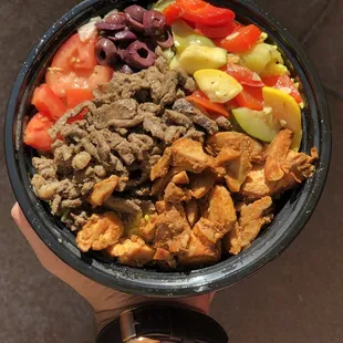Combo shawarma bowl