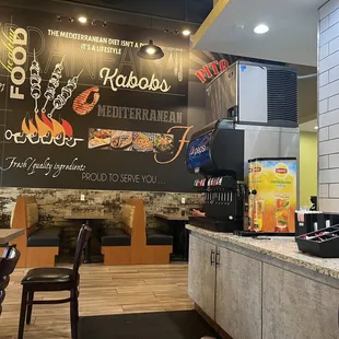 Booths and fountain machines