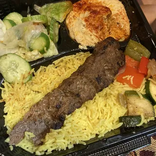 Ground Sirloin Kabob Plate