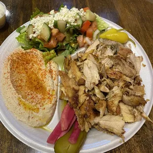 Chicken shawarma combo plate