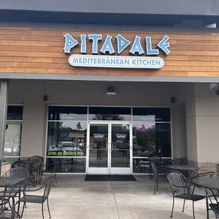 he front of the restaurant