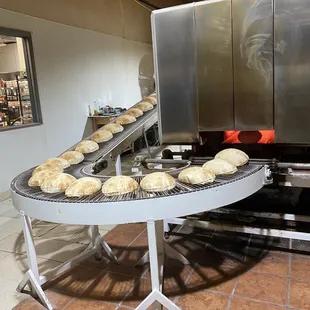 Fresh pitas made in house