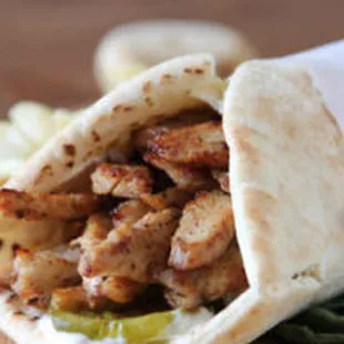 a pita sandwich