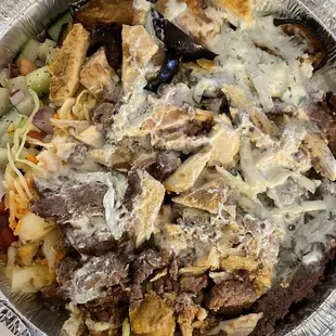 Mediterranean Mix Shawarma Plate (Chicken,Lamb and beef)