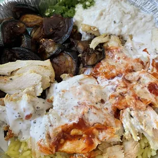 Chicken shawarma plate