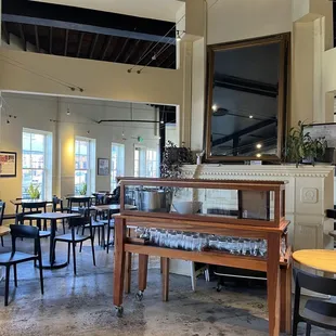 the interior of the restaurant