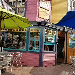 Cool looking building and fresh eats.