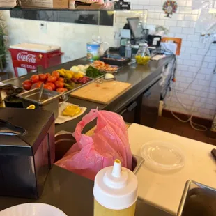 sushi and sashimi, interior