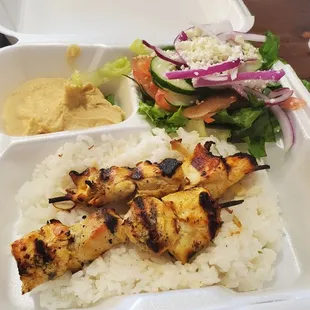 Chicken Kabob Plate