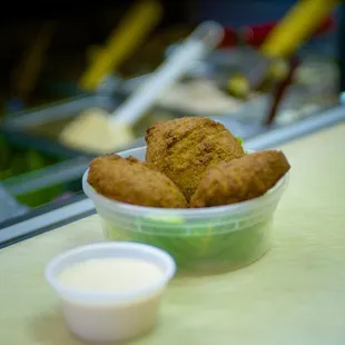 a bowl of fried food