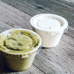 Extra guac and extra sour cream