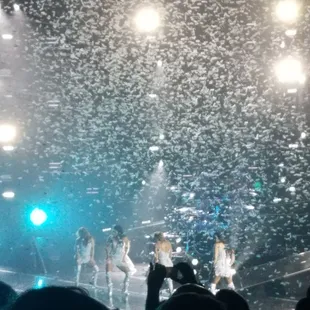 Raining  confetti