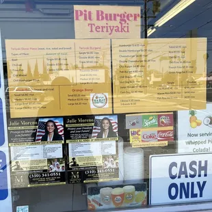 Latest menu August 2022