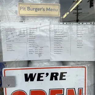 Latest menu January 31, 2022.