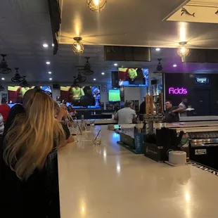 interior, sushi and sashimi
