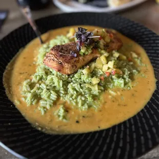 Faroe Island Salmon with pineapple relish (seasonal special)