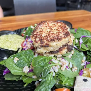 Crab cake salad