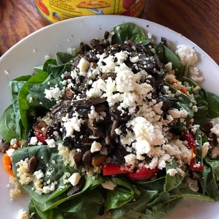 Baby Spinach Mushroom Salad