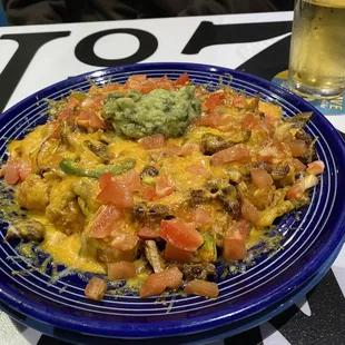 Dirty Tots were very good with carne asada