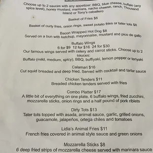 New Menu as of 11/1/22 pg1