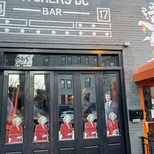 the front door of a restaurant