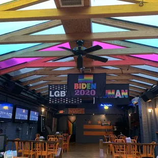 the inside of a restaurant