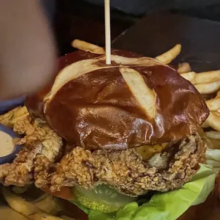 Fried chicken sandwich