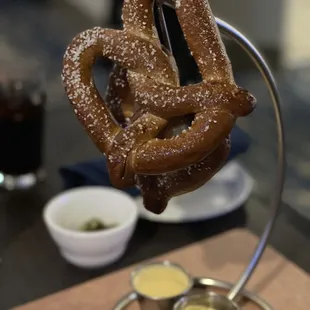 This is the "soft" pretzel appetizer. SKIP THIS! The pretzel was so hard that I could hardly bite into it!
