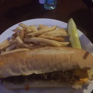 Steak &amp; Cheese with Fries