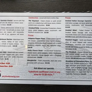 Updated Menu (Hudson)