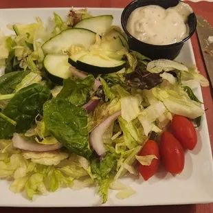 Mixed greens salad